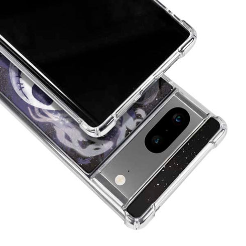 Disney The Nightmare Before Christmas Jack Skellington Face Art Google Pixel 8 Clear Case